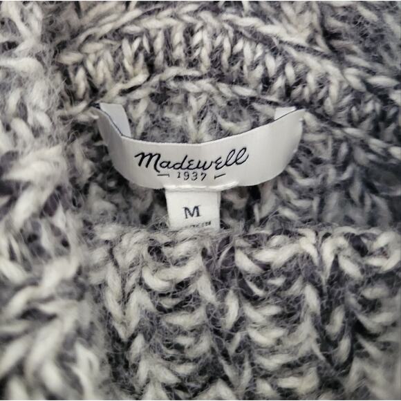 Madewell Marled Gray Turtleneck Sweater Medium - Picture 3 of 5